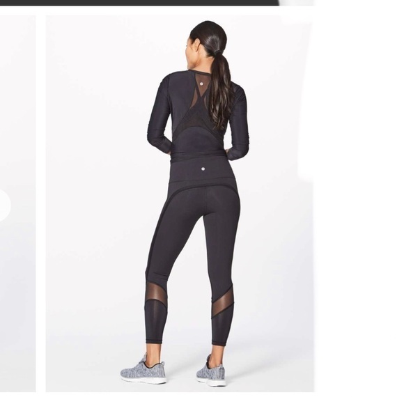 LULULEMON Fresh in Mesh tights 25 inch luxtreme mesh size 4 - Picture 2 of 10